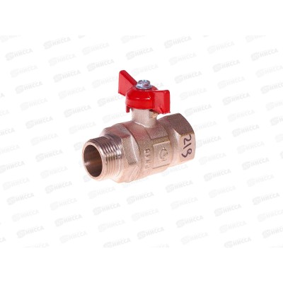 Кран шаровый DN-20 Крепыш 331 бабочка Внутренняя*Наружная резьба никель ГАЛЛОП (PN40), 0110244