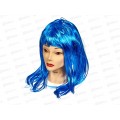 Парик карнавальный &quotРоскошь&quot 50см синий 772-130