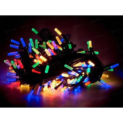 Гирлянда 16м Кристаллы 180LED 8 режимов  мульти 125-043