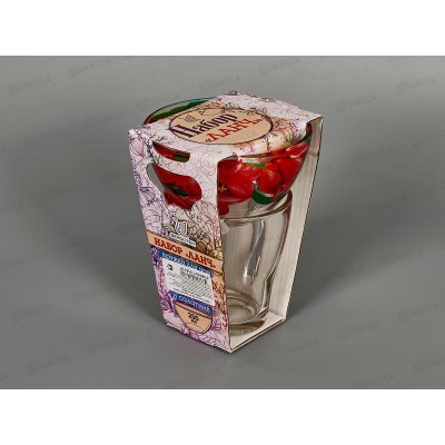 Набор Ланч 1238-Д Тюльпаны  кружка 250мл+салатник 250мл