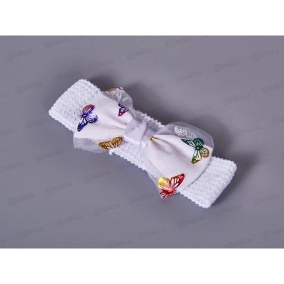 Повязка для волос "Выбражулька" бабочки белый 10073086 Повязка для волос "Выбражулька" бабочки белый 10073086
