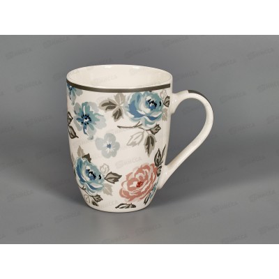 Кружка бочка Розы металлик 340мл 1019018 Кружка бочка Розы металлик 340мл 1019018