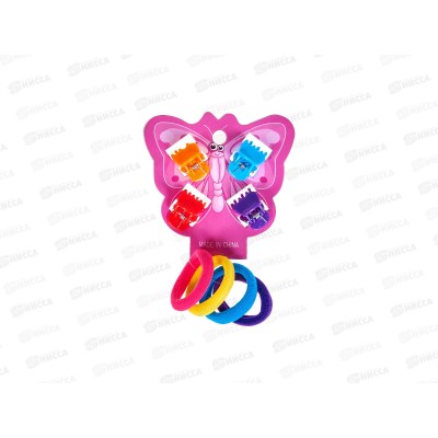 Набор  для волос&quotБабочка&quot нежные оттенки микс 4098496