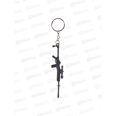 Брелок сувенирный металл Автомат 10см W-29(2025-7) *12