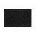 Коврик влаговпитывающий &quotКристалл&quot 60*90см черный Blabar 93692  *10