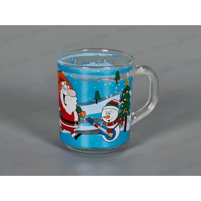 Кружка 250мл Д335/178 Новогодние пожелания круговая Кружка 250мл Д335/178 Новогодние пожелания круговая