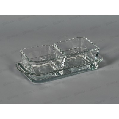 Менажница составная BAROQUE 2+1 (2*70мл+1*140мл) 1279  *18