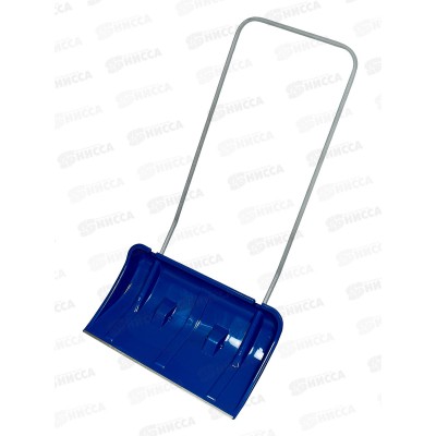 Скрепер пластиковый на колесах "Лось" 790*450мм цветной, с алюм.накладкой, быстросъемные ручки  *5