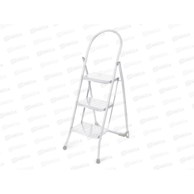 Стремянка с широкими ступенями СМШ3/Б белый Стремянка с широкими ступенями СМШ3/Б белый