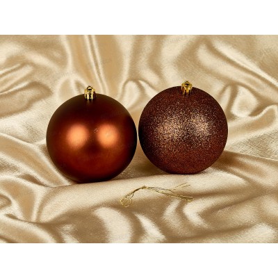 Набор шаров 2шт, d10см цвет:карамельный/кофейный SYQA-0124049-10-4 АТМ Набор шаров 2шт, d10см цвет:карамельный/кофейный SYQA-0124049-10-4 АТМ