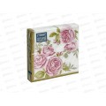 Салфетки 3 слойные 25 листов 24*24 Bouquet de Luxe Роза с золотыми листьями 25081 *15 Салфетки 3 слойные 25 листов 24*24 Bouquet de Luxe Роза с золотыми листьями 25081 *15