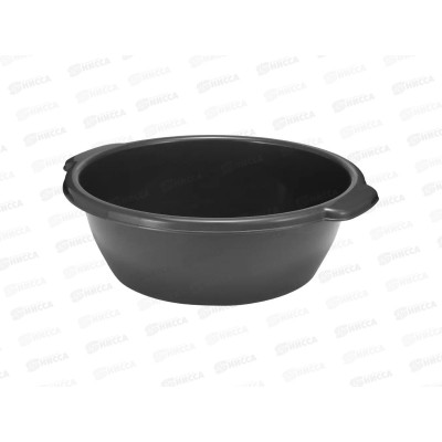 Таз 17,5л овальный Темно-серый 431223015  *10 БП