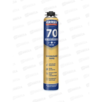 Пена монтаж KRASS Professional V70 ПРО 890мл, 9591608 *12 Пена монтаж KRASS Professional V70 ПРО 890мл, 9591608 *12