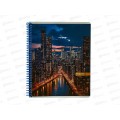 Тетрадь 96л клетка Collezione Вид на город - 2, 96-8371 *6/48 Тетрадь 96л клетка Collezione Вид на город - 2, 96-8371 *6/48