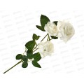 Цветы искусственные 61см Роза тройная белый 4301720 *1 Цветы искусственные 61см Роза тройная белый 4301720 *1