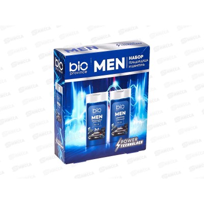 BioProvince Men Бодрость подарочный набор (гель д/душа 250мл+шампунь 250мл) BioProvince Men Бодрость подарочный набор (гель д/душа 250мл+шампунь 250мл)