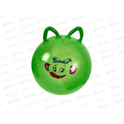 Мяч прыгун №25-10 "Совята" с ушками d=45см 300гр цвет ассорти Мяч прыгун №25-10 "Совята" с ушками d=45см 300гр цвет ассорти