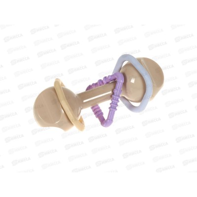 Погремушка "Гантелька" 02185 Коллекция "Зефир" *12 Погремушка "Гантелька" 02185 Коллекция "Зефир" *12