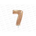 Шар фольга Цифра 7 16&quot Rose Gold, 1206-1218   *5