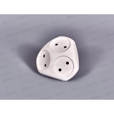 Тройник ЭРА SPx-3-W без заземления, белый Тройник ЭРА SPx-3-W без заземления, белый