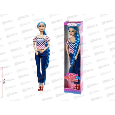 Кукла-модель "Инесса" с цветными волосами, Fashion Collection, 1002124 Кукла-модель "Инесса" с цветными волосами, Fashion Collection, 1002124