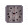 Часы настенные &quot21 Век&quot 2223-012 квадратные 22х22см, корпус серый  &quotТекстура дерева&quot