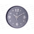 Часы настенные &quot21 Век&quot 2019-007 круглые d-19.5 корпус серый, &quotКлассика&quot, Рубин