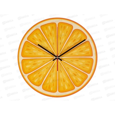 Часы "21 Век" 3009-001 круглые d=30 см, "Апельсин", Рубин Часы "21 Век" 3009-001 круглые d=30 см, "Апельсин", Рубин