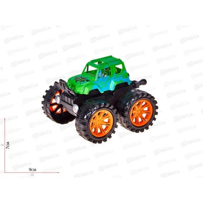 Машинка инерционная Х-toys "Трюкач" 1:36, 1001996 вращается на 360 градусов