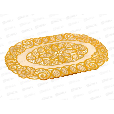 Салфетка ажурная GRACE Лейс 30*46 LO-1009А золото овал 96290  *12 Салфетка ажурная GRACE Лейс 30*46 LO-1009А золото овал 96290  *12