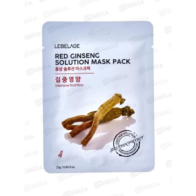 Lebelage Маска д/л Восстановление Женьшень 25гр ткан Lebelage Маска д/л Восстановление Женьшень 25гр ткан