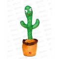 Танцующий кактус И-8019 (USB зарядка, 120песен, танцует, свет)
