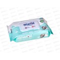 Aiwibi влажные салфетки детские Очищающие для чувствительной кожи 0+ 80шт Чайное дерево клапан *24