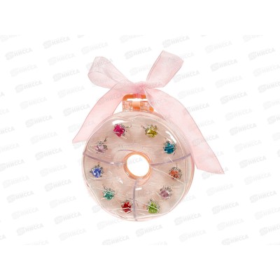 Кольцо детское "Разноцветные камушки-2" УК-1799 (микс 10шт в подарочной упаковке) Кольцо детское "Разноцветные камушки-2" УК-1799 (микс 10шт в подарочной упаковке)