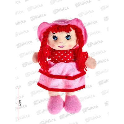 Кукла мягкая &quotМилая леди&quot (25см) микс, ИК-1709