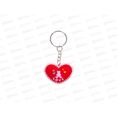 Брелок сувенирный пвх Сердце 5см Р19-1 *12 Брелок сувенирный пвх Сердце 5см Р19-1 *12