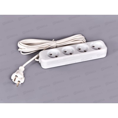 Удлинитель TDM УН3 4гнезда 5м, ШВВП 2*0.75кв.мм 6А, 1207 Удлинитель TDM УН3 4гнезда 5м, ШВВП 2*0.75кв.мм 6А, 1207