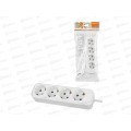 Удлинитель Народный У1 4гнезда 3м, 2300Вт белый 10А, 1046 Удлинитель Народный У1 4гнезда 3м, 2300Вт белый 10А, 1046