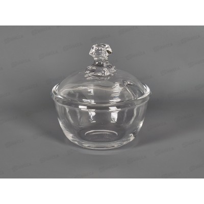 Сахарница с крышкой 12х12см (стеклянная) 9950206  *12