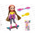 Кукла малышка Miss Kapriz 53825YS со скейтом, FCJ0785737 в пакете Кукла малышка Miss Kapriz 53825YS со скейтом, FCJ0785737 в пакете