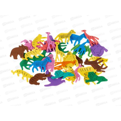 Заготовка д/декор.MAZARI животные,на клеевом слое,асс,М-20014