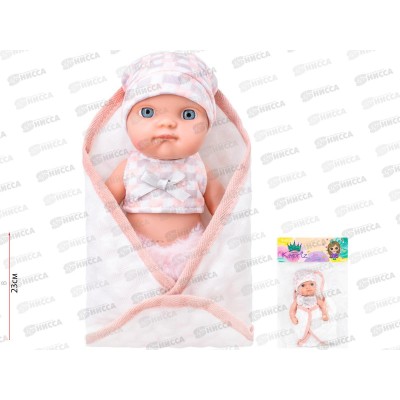 Пупс Miss Kapriz МК2308К-СC 20см в одеяльце, FCJ0983470 в пакете Пупс Miss Kapriz МК2308К-СC 20см в одеяльце, FCJ0983470 в пакете