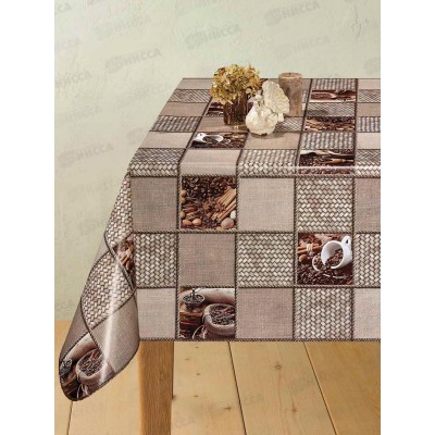 Клеенка на нетканой основе ДЕКОРАМА 1,4*20м 196А кофе