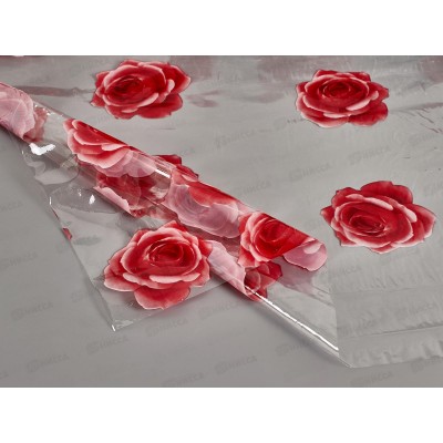 Клеенка прозрачная MIRAGE 094В 1,37м*010мм*25м с печатью