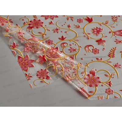 Клеенка прозрачная MIRAGE 046Е 1,37м*010мм*25м с печатью Клеенка прозрачная MIRAGE 046Е 1,37м*010мм*25м с печатью