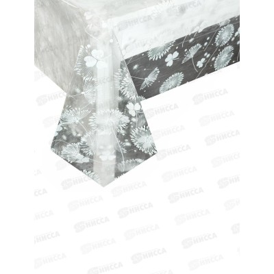 Клеенка прозрачная MIRAGE Т1118 1,37м*010мм*25м с печатью Клеенка прозрачная MIRAGE Т1118 1,37м*010мм*25м с печатью