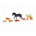 Набор &quotЖивотные&quot 2391066 в пакете 25*16,8*5см
