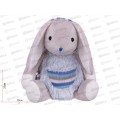 Игрушка ТМ &quotRelana" Зайчик в меховом голубом худи, 19см, RL24047-19 в пакете