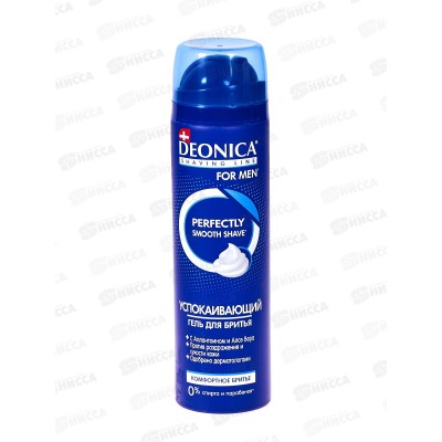 Deonica For men Гель для бритья Комфортное бритье 200мл *6 Deonica For men Гель для бритья Комфортное бритье 200мл *6