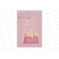 Блокнот ПП 40л А6 BE BEAUTIFUL ассорти, на гребне, клетка, Б40-3666